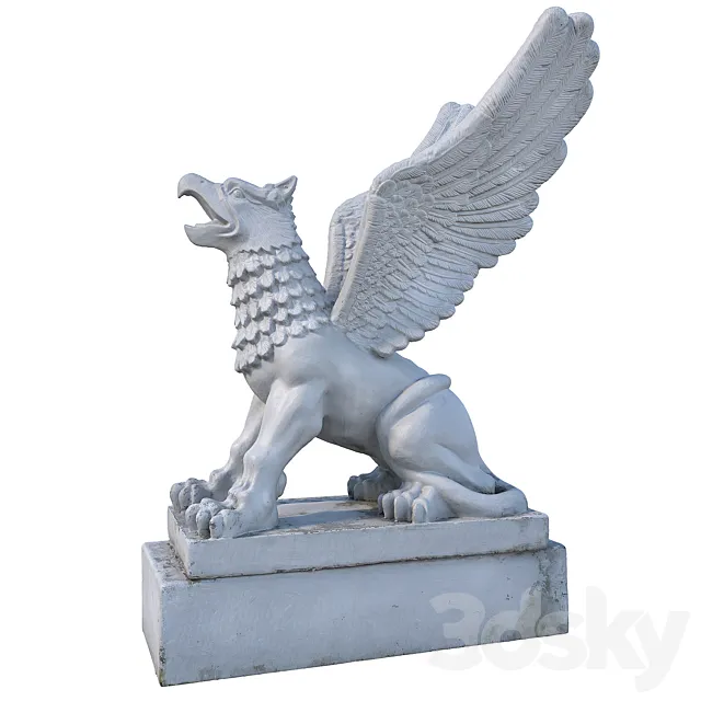 Griffin statue 3dsMax Model