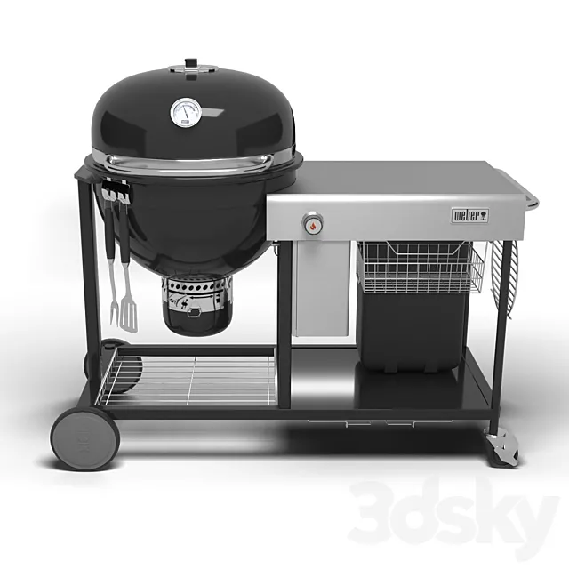 Grill Weber Summit Charcoal 3DS Max Model