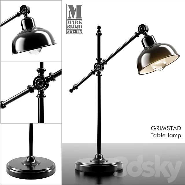 GRIMSTAD Table lamp 3DS Max Model