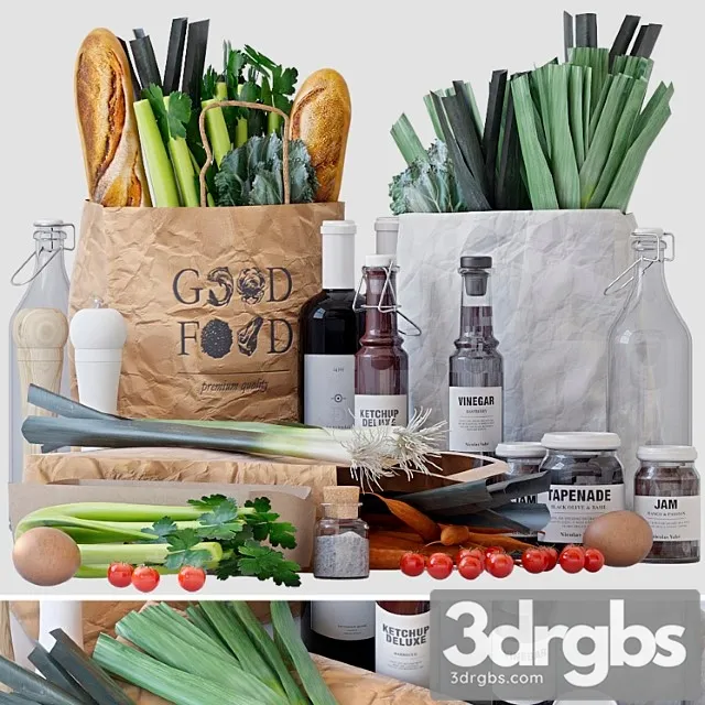 Grocery bags 2 3dsmax Download