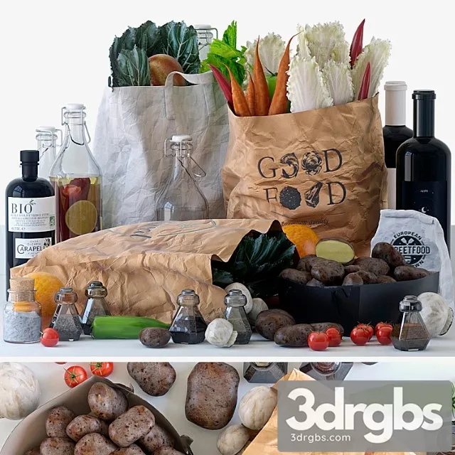 Grocery bags 3dsmax Download