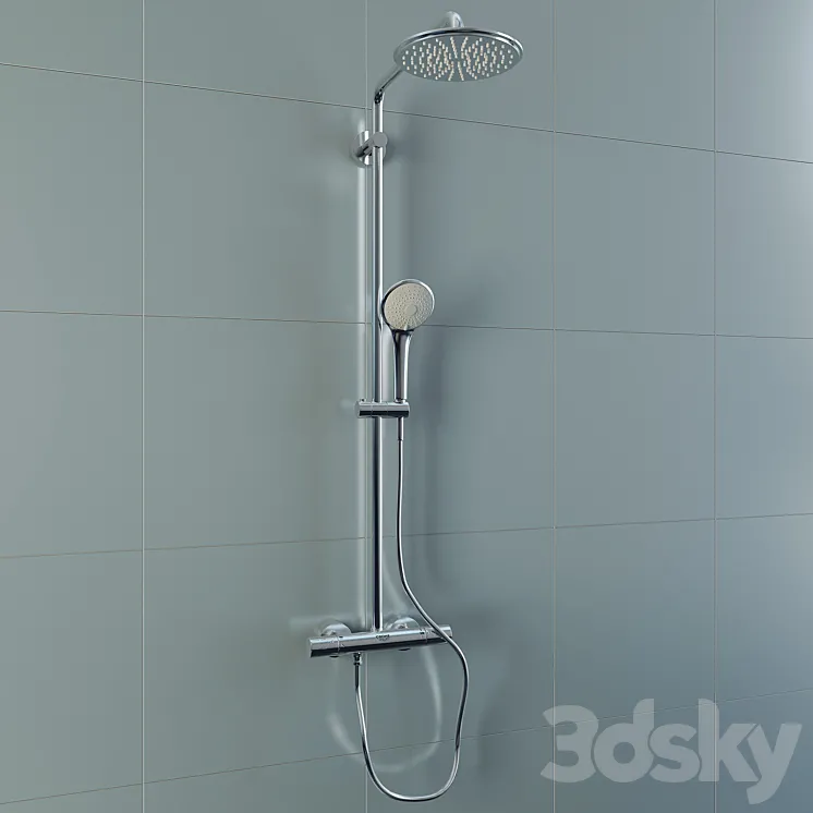 GROHE Euphoria XXL System 210 Shower system with thermostat for wall mounting 3DS Max