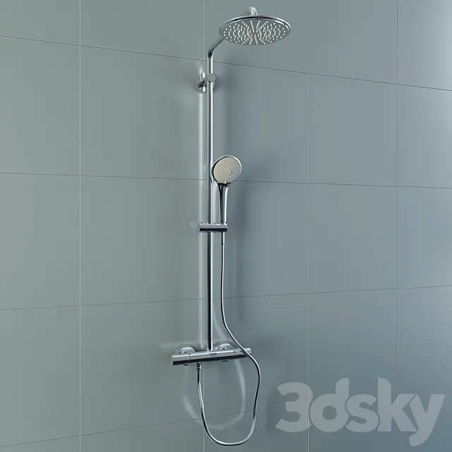 GROHE Euphoria XXL System 210 Shower system with thermostat for wall mounting 3DSMax File
