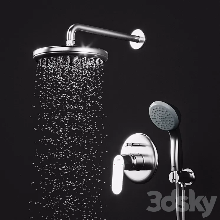 Grohe Eurosmart Cosmopolitan Shower Set 3DS Max