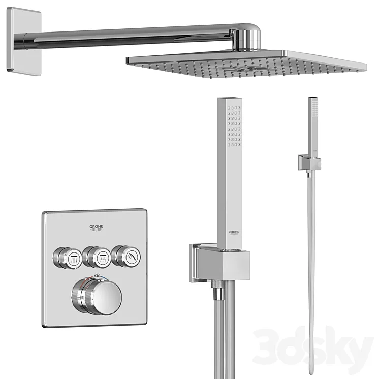 GROHE Grohtherm SmartControl 3DS Max