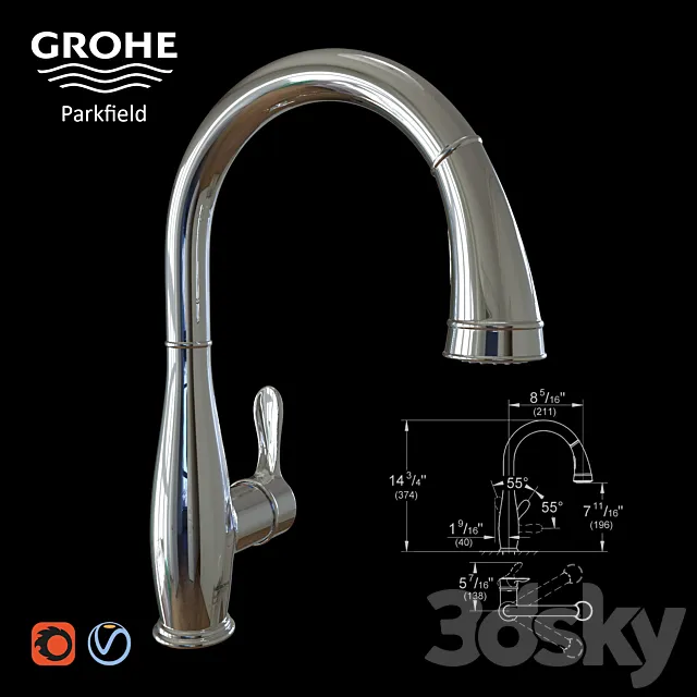 Grohe Parkfield 30213 3DSMax File