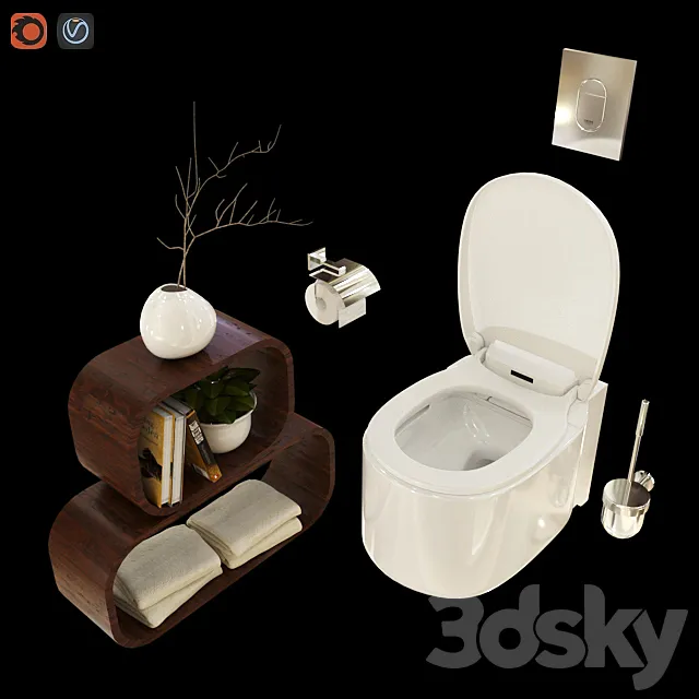 GROHE SENSIA ARENA WC 3DS Max Model