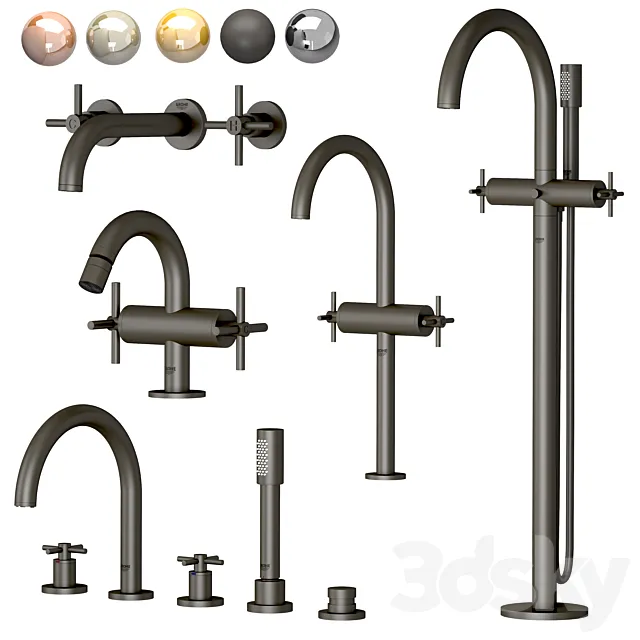 Grohe set 2 Atrio 3DS Max Model