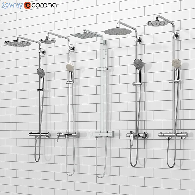 GROHE shower systems | Euphoria set 34 3ds Max