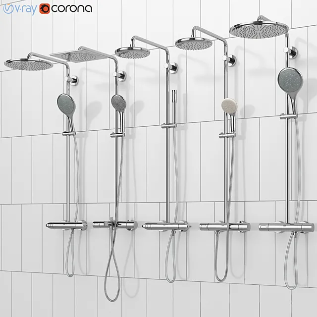 GROHE shower systems | Rainshower set 39 3ds Max