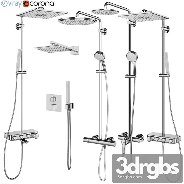 Grohe Shower Systems Set 106 3dsmax Download