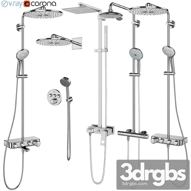 Grohe Shower Systems Set 107 3dsmax Download