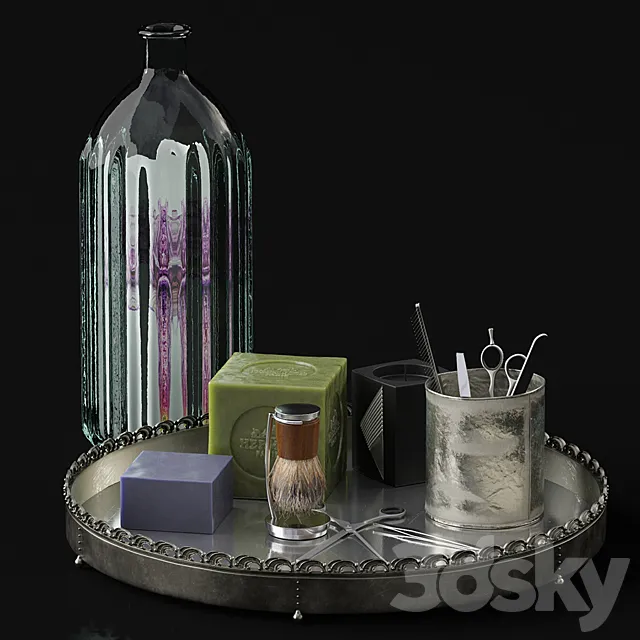 Grooming and beauty set 3ds Max