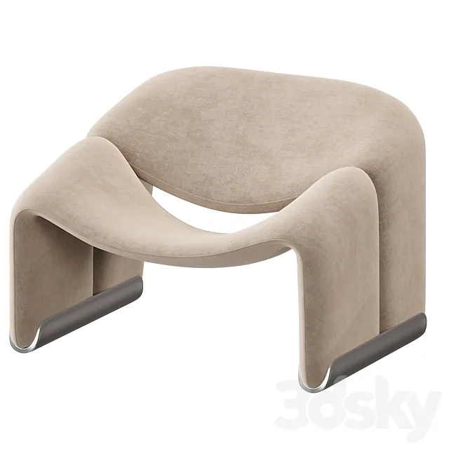 Groovy Chair by Pierre Paulin 3ds Max
