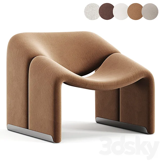 Groovy Chair Pierre Paulin 3ds Max