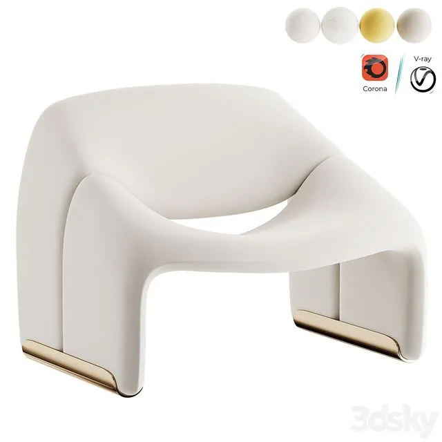 Groovy Lounge Chair for Artifort 3dsMax Model