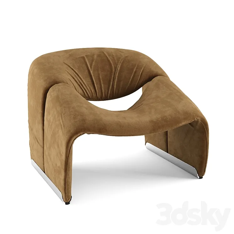 Groovy M-Chair by Pierre Paulin 3DS Max