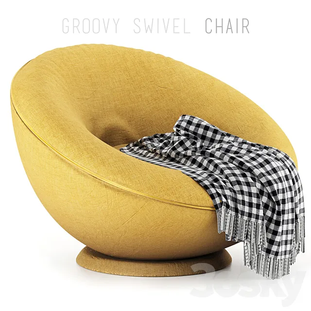 Groovy Swivel Chair 3DS Max Model