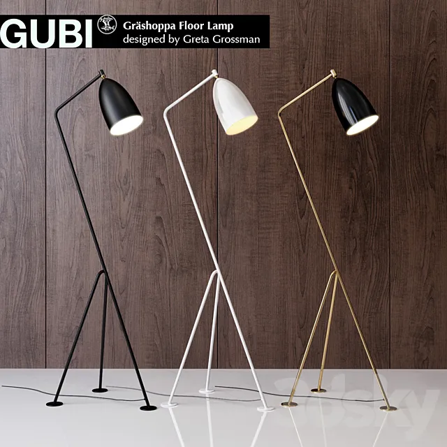 Grossman Gräshoppa floor lamp Gubi Design 3DSMax File