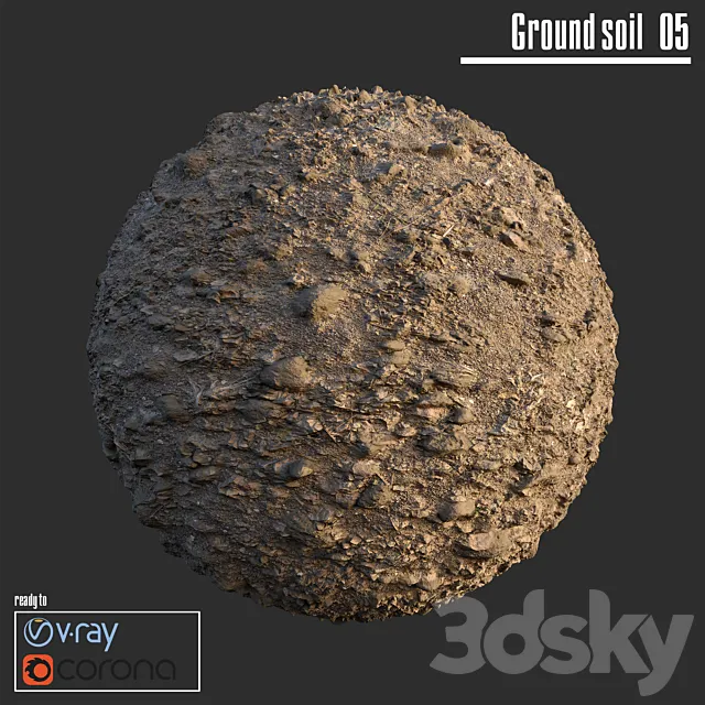 Ground soil_05 3ds Max