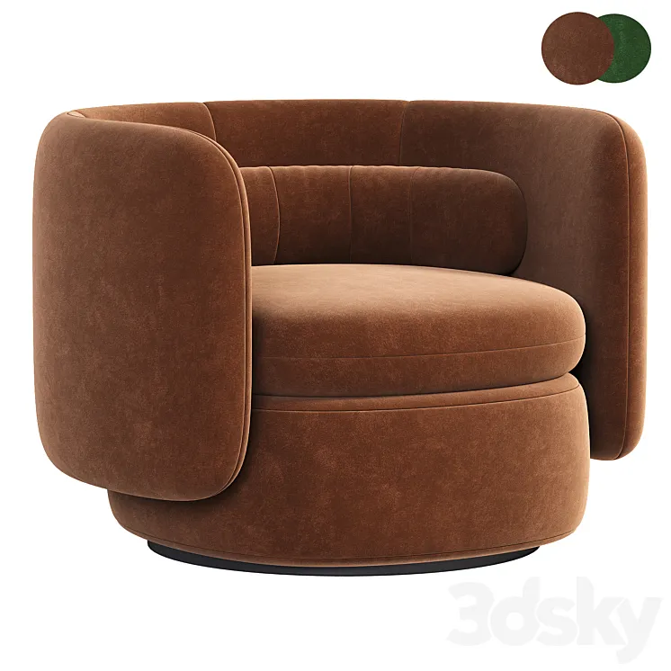 Group armchair 3DS Max