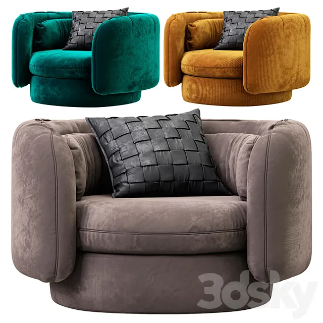 Group armchair Philippe Malouin for SCP 3ds Max