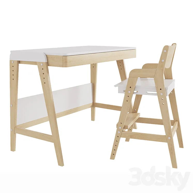 Growing table and chair for Woody baby 3DS Max Model