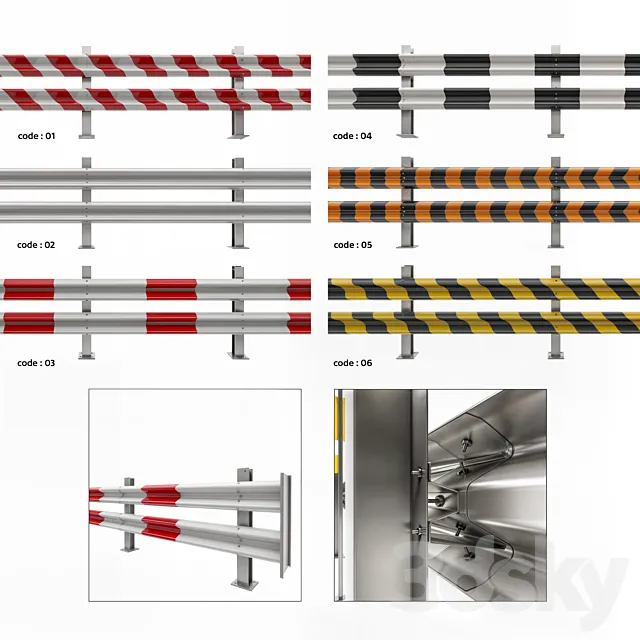 Guard Rail 3dsMax Model