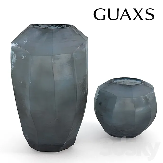 Guaxs Cucistioc Vase Blue 3DS Max Model