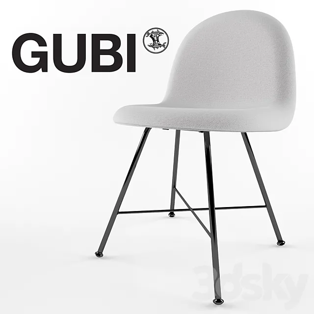 GUBI 13F FULLY UPHOLSTERED HALLINGDAL 3DS Max Model