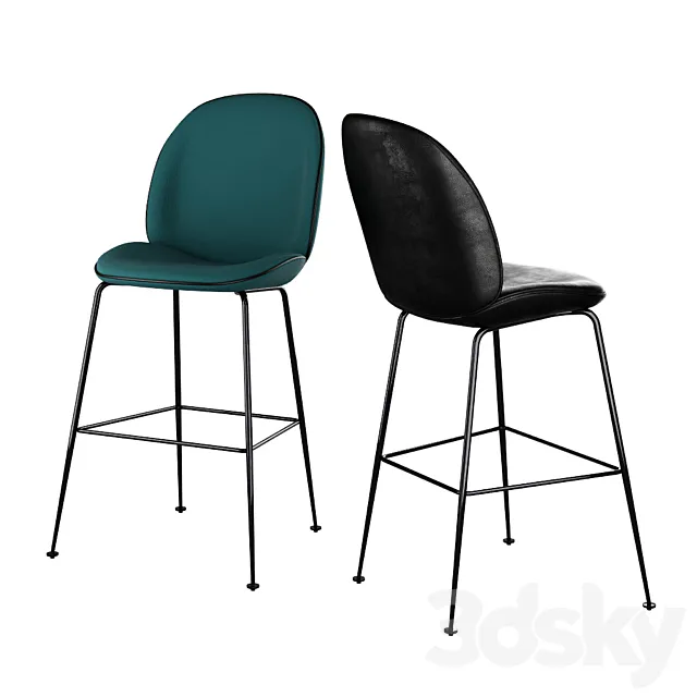 Gubi Beetle Bar Chair 3DS Max Model