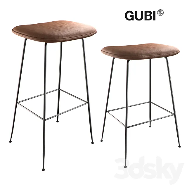 Gubi Beetle Bar Stool 3ds Max