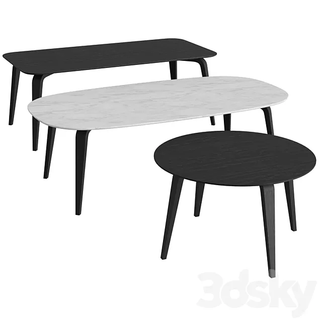 GUBI Dining Table Wood 3DSMax File