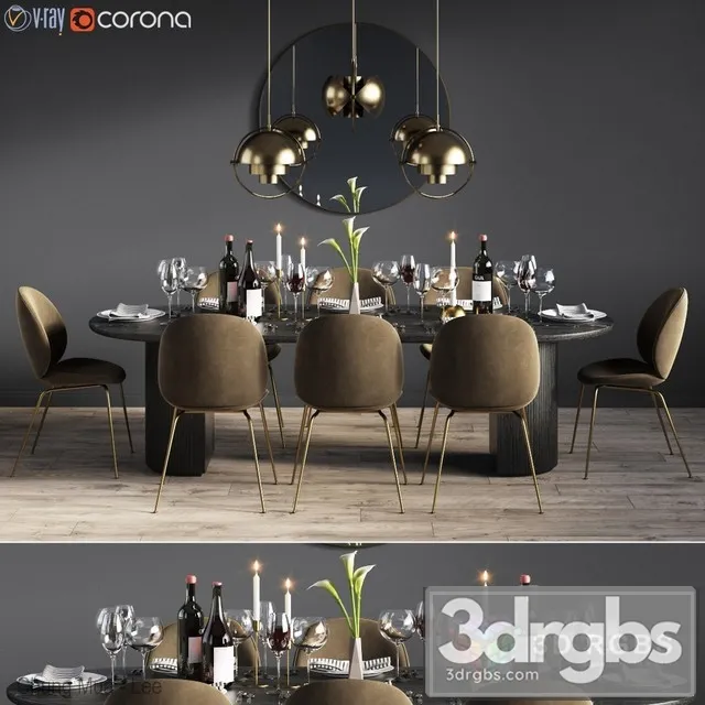 Gubi Diningroom Set 3dsmax Download