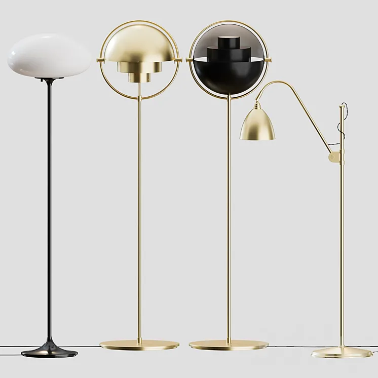 Gubi Floor Lamps Collection 02 3DS Max