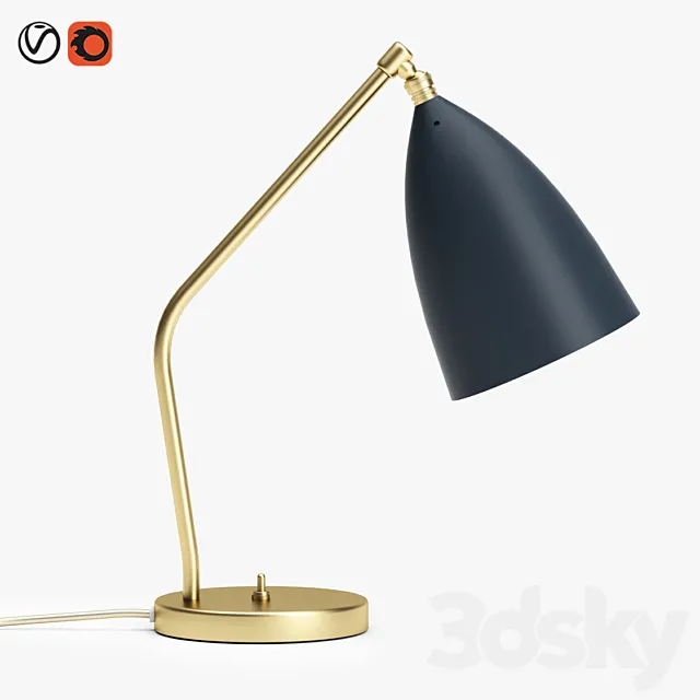 Gubi grashoppa table lamp 3ds Max