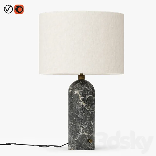 Gubi gravity table lamp 3ds Max