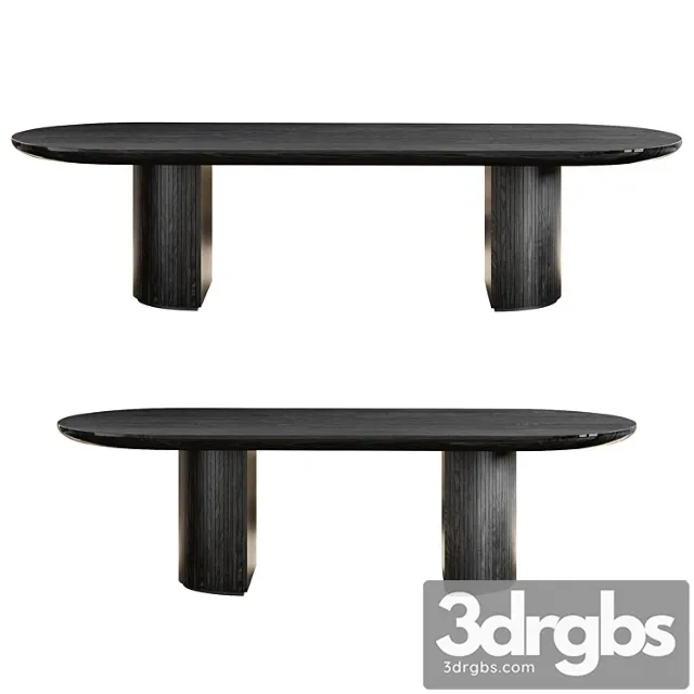 Gubi moon dining table – rectangular 2 3dsmax Download