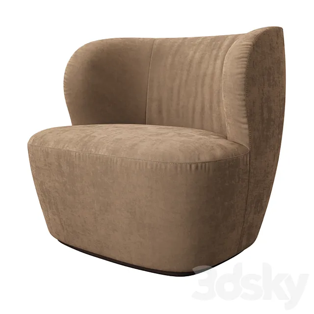 Gubi Stay Loundge chair 3ds Max