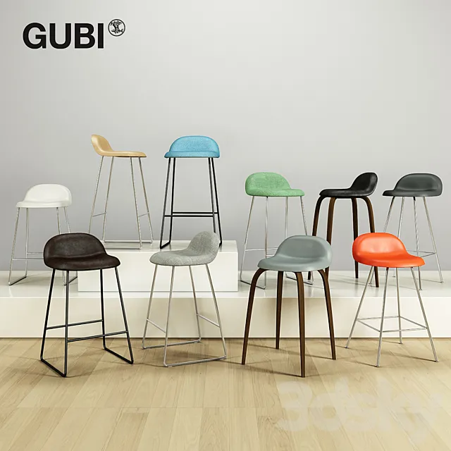 GUBI STOOL COLLECTION 3ds Max