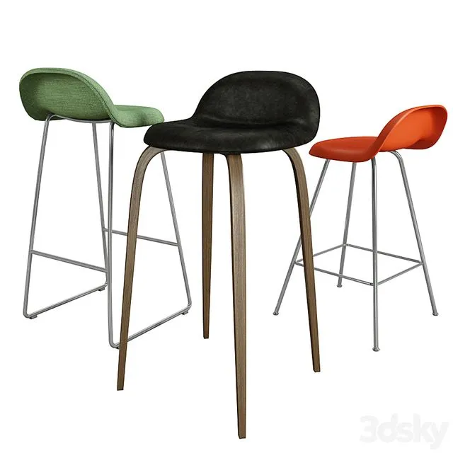 GUBI STOOL COLLECTION 3dsMax Model