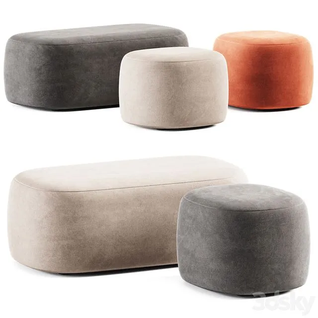 Guest Pouf by Liu Jo Living Collection Pouf 3dsMax Model