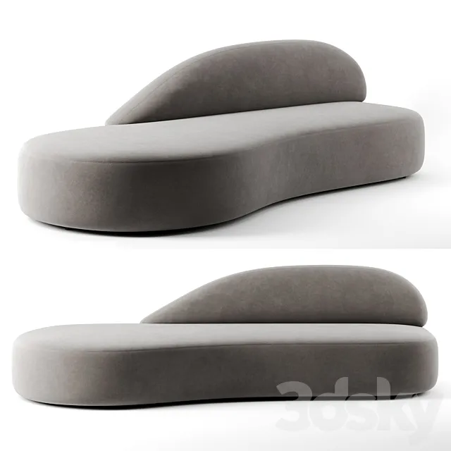 Guest sofa by La Cividina 3DS Max Model