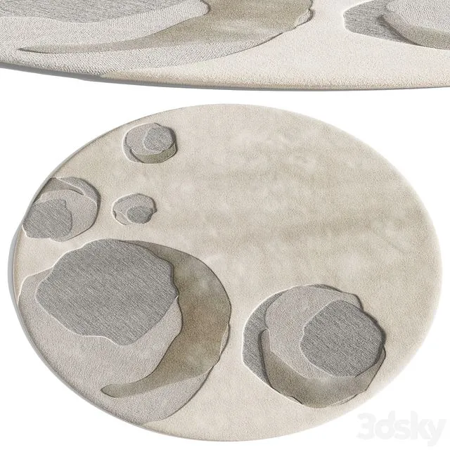 Guilin Round Rug TMJ Design 3dsMax Model