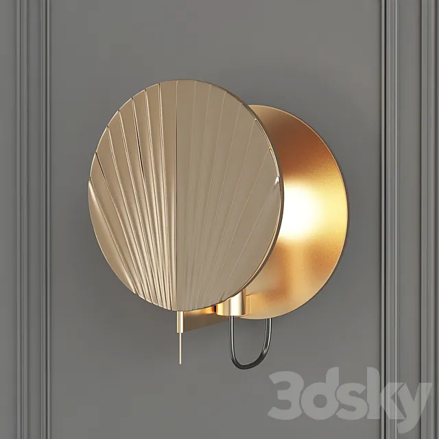 Guinea Wall Lamp Green by Servomuto 3DS Max Model