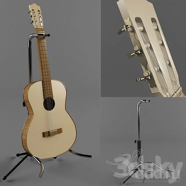 guitar 3DS Max Model