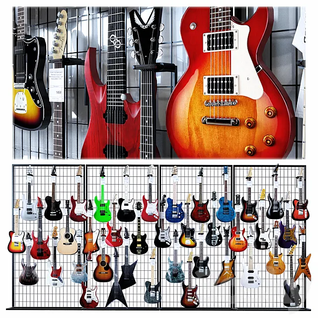 Guitar store 3dsMax Model