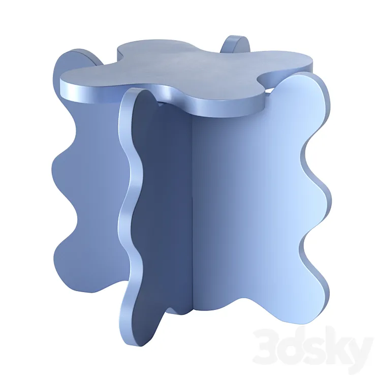 Gustaf Westman Curvy Table Mini 3DS Max Model
