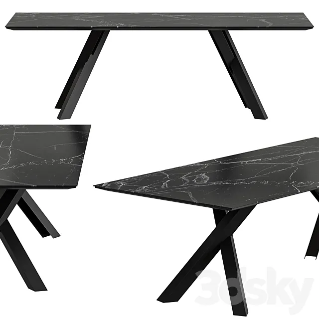 Gustave Miniforms Dining Table 3DS Max Model