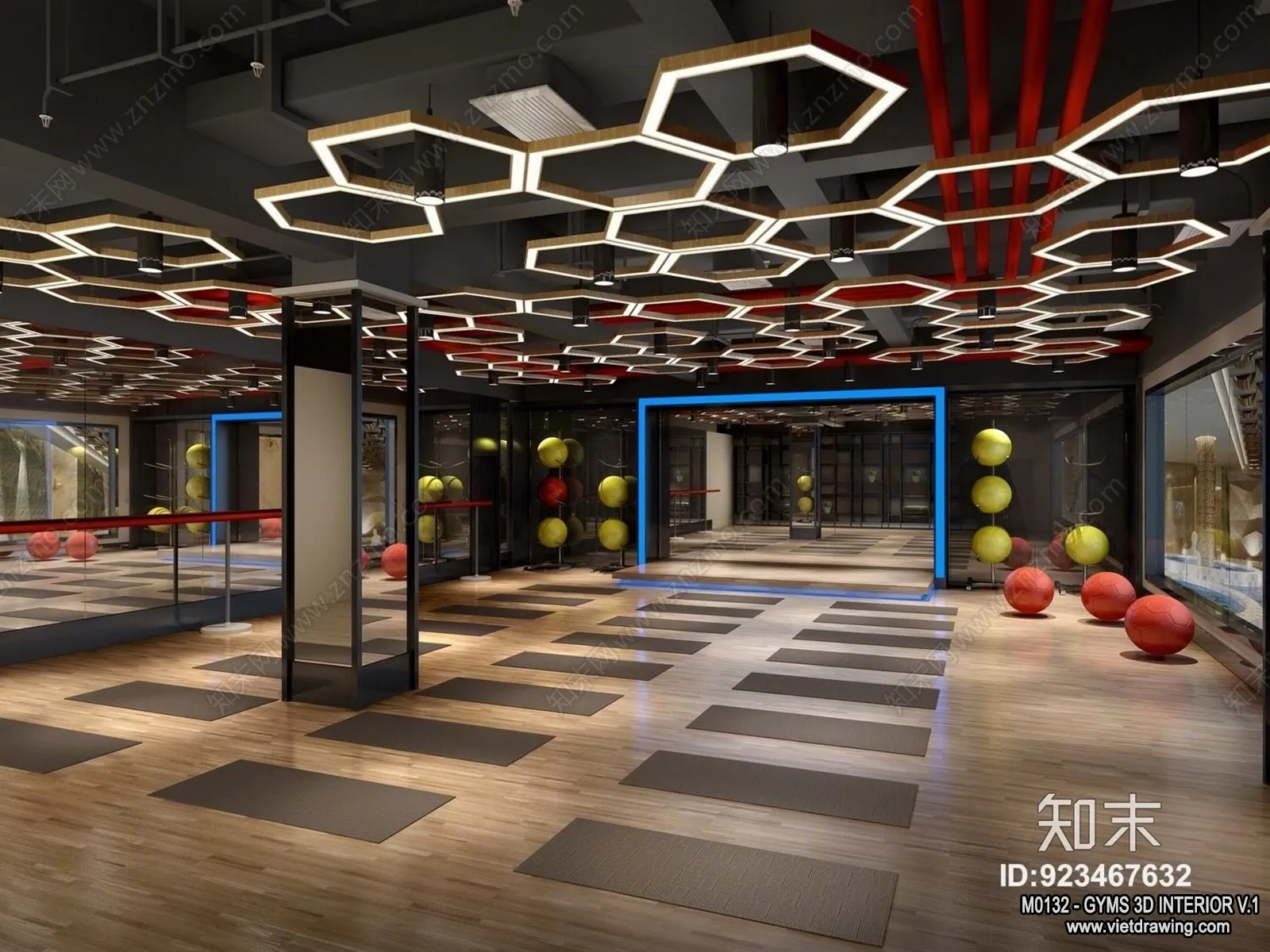 GYM – 3D Interior Scene – 3D Models – 008